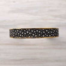 Stingray Leather Gold Cuff