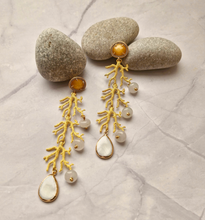 Branch Coral Shoulder Duster Earrings