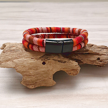 Ethnic Weave Corded Bracelet