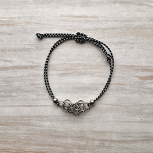 Cloth Cord Gem Web Bracelet Only