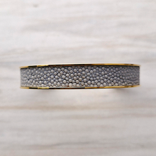 Stingray Leather Gold Cuff