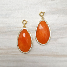 Teardrop Gemstone Detachable Dangles
