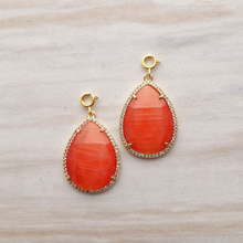 Teardrop Gemstone Detachable Dangles
