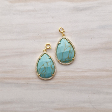 Teardrop Gemstone Detachable Dangles