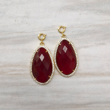 Teardrop Gemstone Detachable Dangles