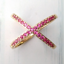 Jeweled X Ring