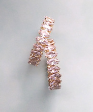 Large Cubic Zirconia Loop Earrings