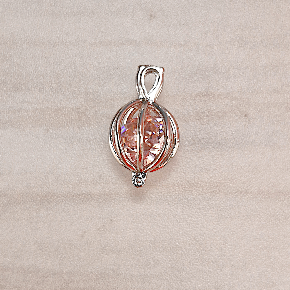 Kammi Silver Bar Braided Cloth Cord Slider Necklace