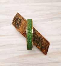 Stingray Leather Gold Cuff