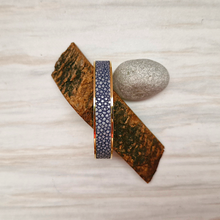 Stingray Leather Gold Cuff