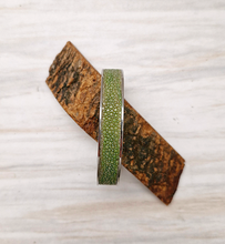 Stingray Leather Gold Cuff