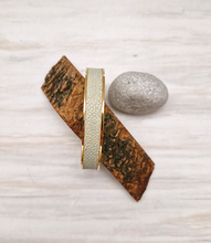 Stingray Leather Gold Cuff