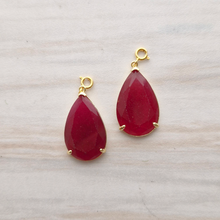 Teardrop Gemstone Detachable Dangles