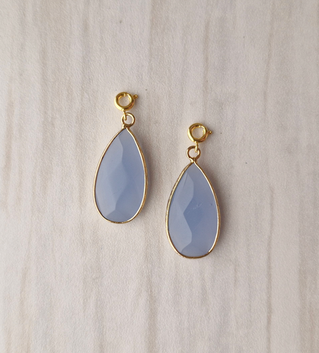 Teardrop Gemstone Detachable Dangles