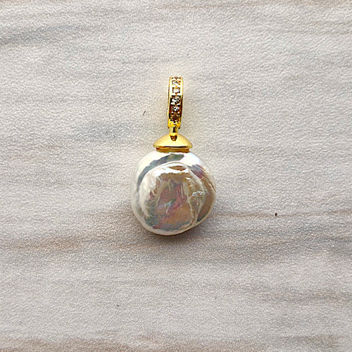 Jeweled Keishi Pearl Charm