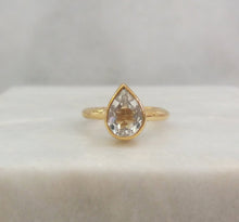 White Topaz Maxi Ring