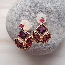 !0k Gold Gemstone Earrings