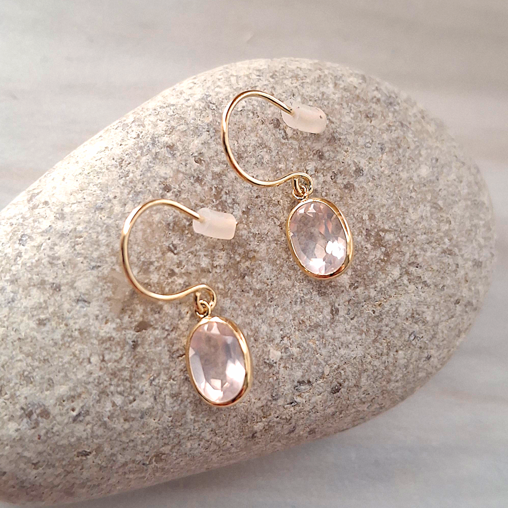 !0k Gold Gemstone Earrings