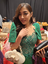 Infinity Drop Earrings – Verdant Green & Gold | As Seen at Miss Universe Philippines