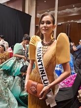 Harvest Drop Earrings – Gold & Red Jade | As Seen at Miss Universe Philippines