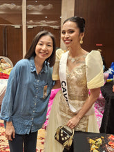 Water Lily Drop Earrings – Gold & Blue Jade | As Seen at Miss Universe Philippines