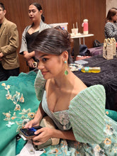 Isla Weave Earrings – Amazonite & Green Cat's Eye Quartz | As Seen at Miss Universe Philippines