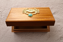 Crab with Turquoise Mahogany Box