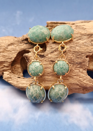 Jenna 3 Layer Stud Earrings