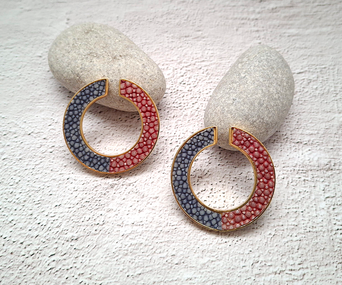 Pilipinas Stingray Hoop Earrings