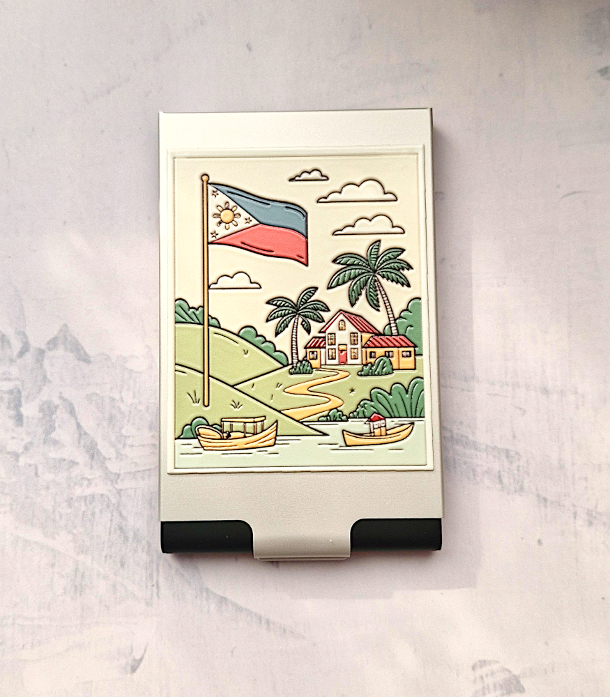 Philippine Flag Card Case 2 Tone