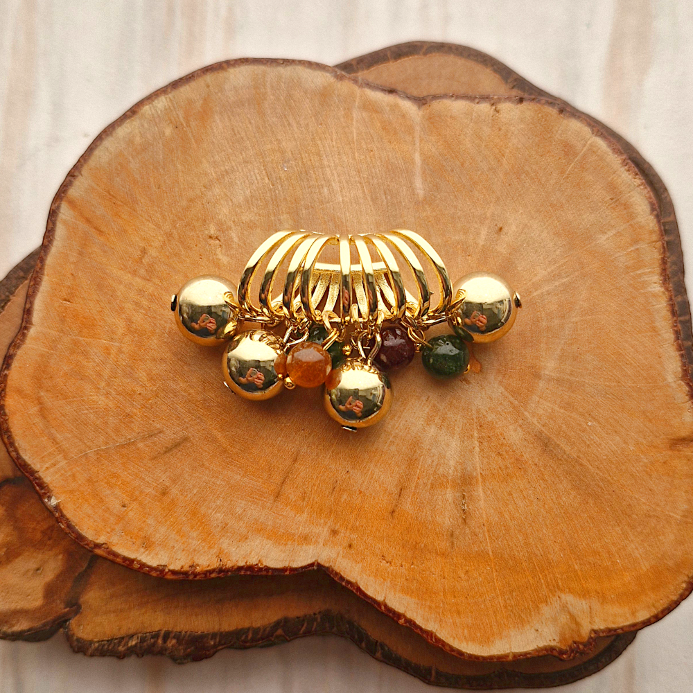 Aero Gemstones and Balls Ear Cuff