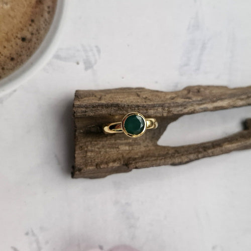 Green Agate Maxi Ring