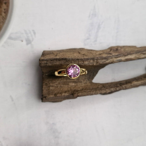 Pink Topaz Maxi Ring