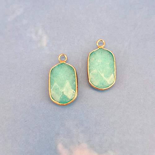 Amazonite Single Drop Hook Earrings