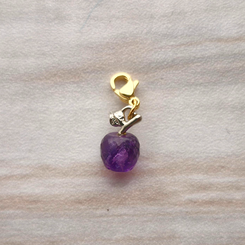 Apple Gemstone Charm