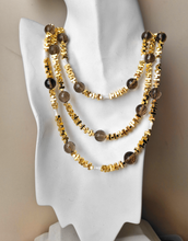 Aplaya Cascading 3-Tier Statement Necklace