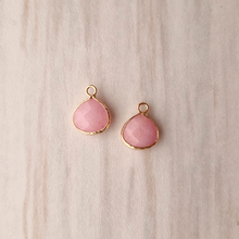 Baby Pink Jade Single Drop Hook Earrings