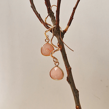 Baging with Gemstones Single Drop Earrings