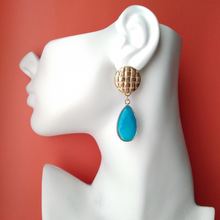 Banig 2 Studs with Turquoise Earrings