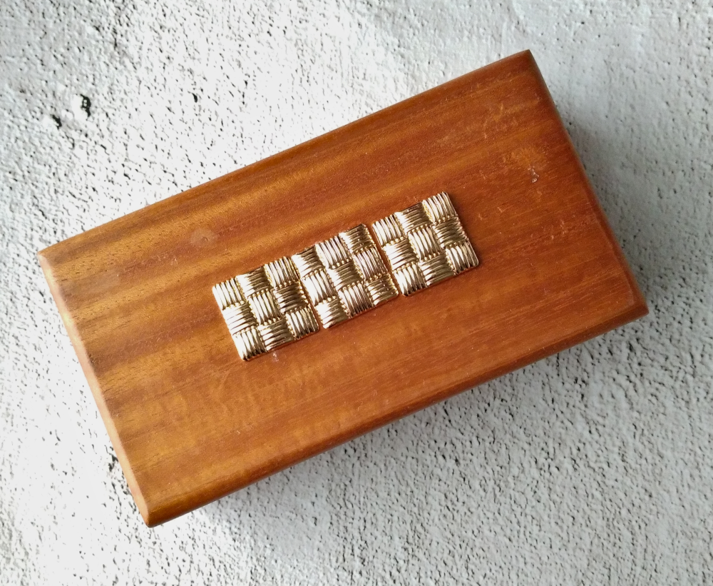 Banig Squares Mahogany Box – Alchemista