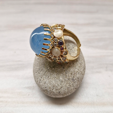 Baroque Gemstone Cocktail Ring