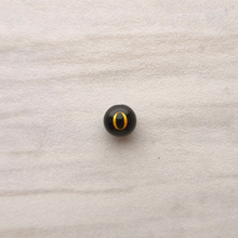 Black Agate Bead Letter Charm