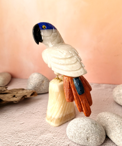 Gemstone Parrot Figurine