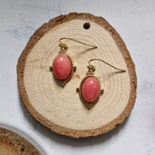 Byzantium Oval Single Drop Earrings