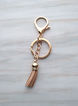 Leather Tasseled Key Ring