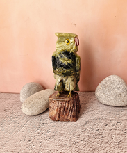 Gemstone Barn Owl Figurine