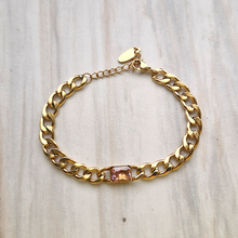 Cuban Chain Small with Cubic Zirconia Bracelet