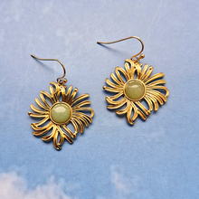 Daisy Flower Single Drop Hook Earrings
