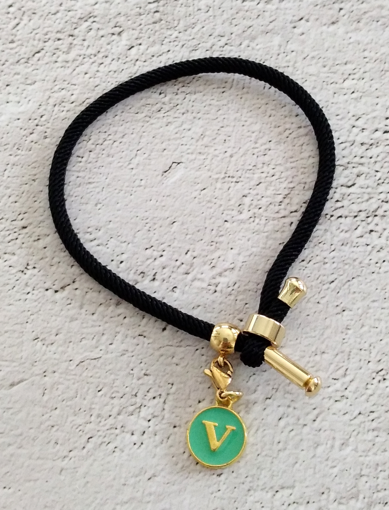 Initial 2025 slider bracelet