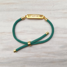 Dani Keep Calm Call Mom Slider Bracelet